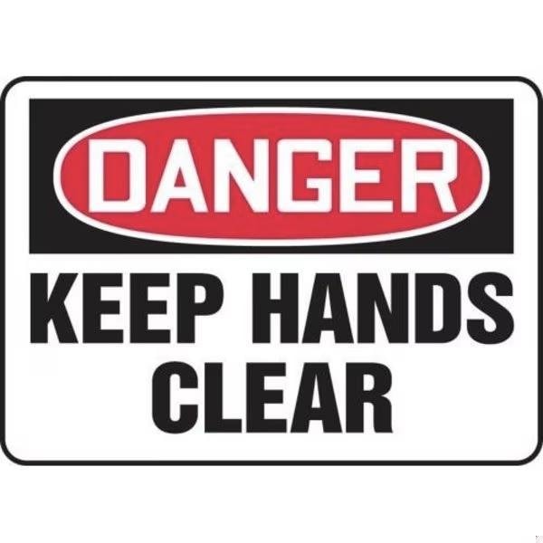 Accuform OSHA DANGER SAFETY SIGN KEEP HANDS FRMEQM063VS FRMEQM063VS - main